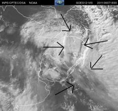 Imagem de satlite/CPTEC/INPE