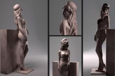 Esttua Amy Winehouse/Divulgao