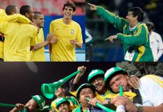 Montagem com fotos AP e EFE/