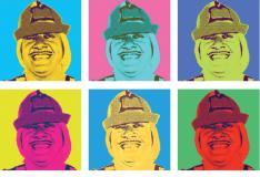 Arte de Fbio Nienow baseada na obra de Andy Warhol/