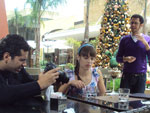 Marcela Hoeppers e Patsy Cecato em gravao