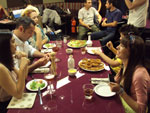 Cena de On Line em restaurante