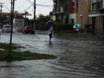 Avenida Paraguassu, em Capo da Canoa, teve vrios pontos de alagamento