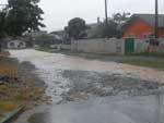 Rua Nova Republica no bairro Boehmerwald, em Joinville, na sexta-feira a tarde