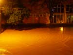 Rua Dr. Joo Colin, em Joinville, na madrugada de sexta-feira