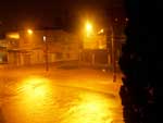 Rua Dr. Joo Colin, em Joinville, na madrugada de sexta-feira