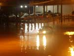 Rua Dr. Joo Colin, em Joinville, na madrugada de sexta-feira