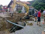 Leitor flagra destruio em Itaguau aps fortes chuvas em So Francisco do Sul