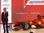 Presidente da Ferrari, Luca di Montezemolo, discursou no evento de lanamento do carro em Maranello