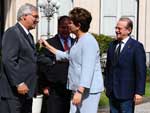 Dilma foi recebida pelo ministro da Integrao Nacional, Fernando Bezerra, pelo governador Tarso Genro e pelo vice, Beto Grill