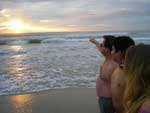 Os amigos de Quara e Porto Alegre curtiram o nascer do sol em Capo da Canoa