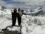 Passo Pordoi, It�lia - Alcemir e M�rcia Dalpiaz, de Timb�, em junho de 2010.