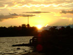 Por do sol da Barragem Sanchur� Interior de Uruguaiana-RS