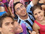 Planeta Atlantida 2010 foi o primeiro. Fui com o meu namorado Lenon, meu cunhado Sandro e a cunhada Jessica