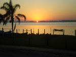 P�r do Sol na rua Comendador Henrique Pancada, em Rio Grande