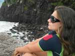 Rafaela Schneider: "Observando o mar no morro das Furnas, em Torres"