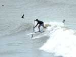 Alm do surfe, o stand up paddle tambm deslizou pelas ondas de Atlntida