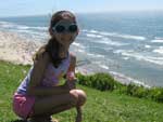 Suzane Mattiazzi Dilli: "F�rias em Cap�o Novo e Torres. Minha filha Lauren (11 anos) e meu esposo Vlanderson. Foram momentos inesquec�veis!"  