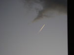 Foto de um prov�vel meteorito tirada no dia 24/02/2011 em Santa Maria - RS Mais ou menos 18:00 