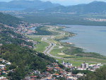 Gabriel Gevaerd Fogaca fotografou do mirante no Morro da Cruz