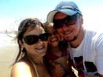 Cidreira: Nattali, Maria Eduarda e Samuel!! Na ventania!!