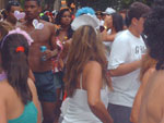 O Claiton participou do Bloco de Carnaval no Rio de Janeiro, na rua do Catete, perto do Largo do Machado.