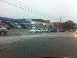 A cidade de Rio Grande tambm foi atingida pela chuva