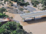 Imagem area da ponte sobre o Arroio Pinto, em So Loureno do Sul