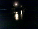 Alagamento no bairro Vila Nova.