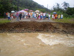 Estragos da chuva em Pirabeiraba.