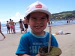 Lidiane Moreira: "Meu filho Natan Ramiro, com tr�s anos e dois meses, tomando chimarr�o em Garopaba/SC".