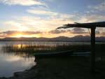 �lvaro Lopes: "Foto tirada no p�r do sol na Lagoa do Palmital, em Os�rio".