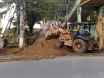 Limpeza na Rua Engenheiro Paul Werner. 