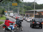 Maior ocupao do corredor de nibus: nibus executivos oriundos de outras cidades rodam fora do corredor e disputam espao com outros veculos