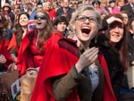A multido ficou emocionada nas ruas de Londres