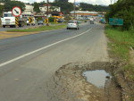 Interseo com o acesso Oeste de Blumenau.