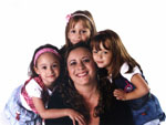 Me Tati Moreira Molon Luana, Jlia e Manuele Moreira Molon