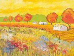 Exposio traz quadros e desenhos dos mais de 30 anos de carreira do artista blumenauense.