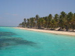 Praia em Punta Cana, litoral caribenho, na Repblica Dominicana.