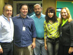 Equipe do Campo e Lavoura com o presidente da Cooplantio, Daltro Benvenutti