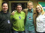 Equipe do Campo e Lavoura com o primeiro editor do programa Campo e Lavoura, Paulo Moreira