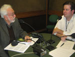 Reprter Nestor Tipa Jnior entrevista presidente da Fecoagro, Rui Polidoro Pinto