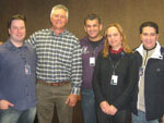 Equipe do Campo e Lavoura com o ex-presidente da Federarroz, Valter Ptter