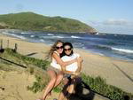 Praia da Silveira, Garopaba (SC) - Luciane Gutz e Fabiola Pereira, de Blumenau.