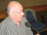 Reprter Nestor Tipa Jnior entrevista ex-secretrio da Agricultura do RS, Odacir Klein