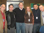 Equipe do Campo e Lavoura com os apresentadores Marcelo Vaz e Marcelo Machado