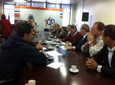 Reunião dos vereadores com o prefeito Carlito Merss aconteceu nesta quarta-feira - Pena Filho / Agencia RBS