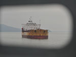 Navio mercante no porto de Paranagu
