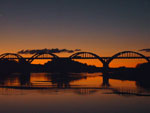 cidade de Manoel viana; ponte General Osorio sobre o rio IBICUI