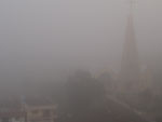 Igreja So Joo Batista de Boqueiro do Leo,RS, em uma manh de neblina (19.07.2011)